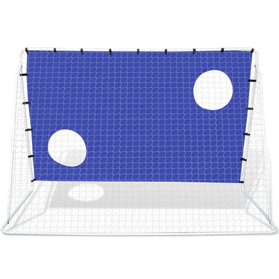 Soccer Goal with Aiming Wall Steel 240 x 92 x 150 cm High-quality Payday Deals