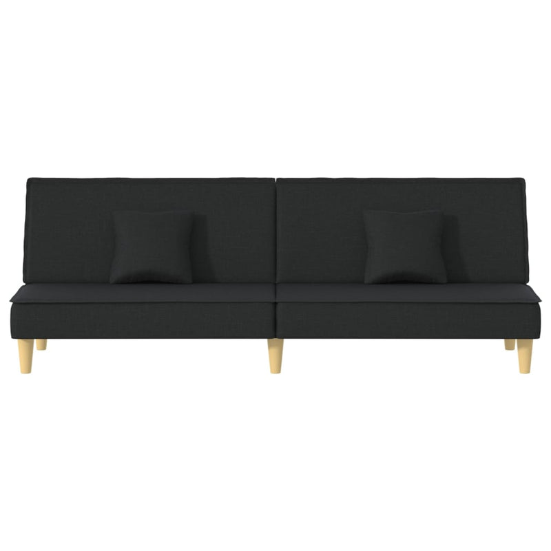 Sofa Bed Black Fabric Payday Deals