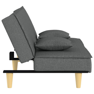 Sofa Bed Dark Grey Fabric Payday Deals