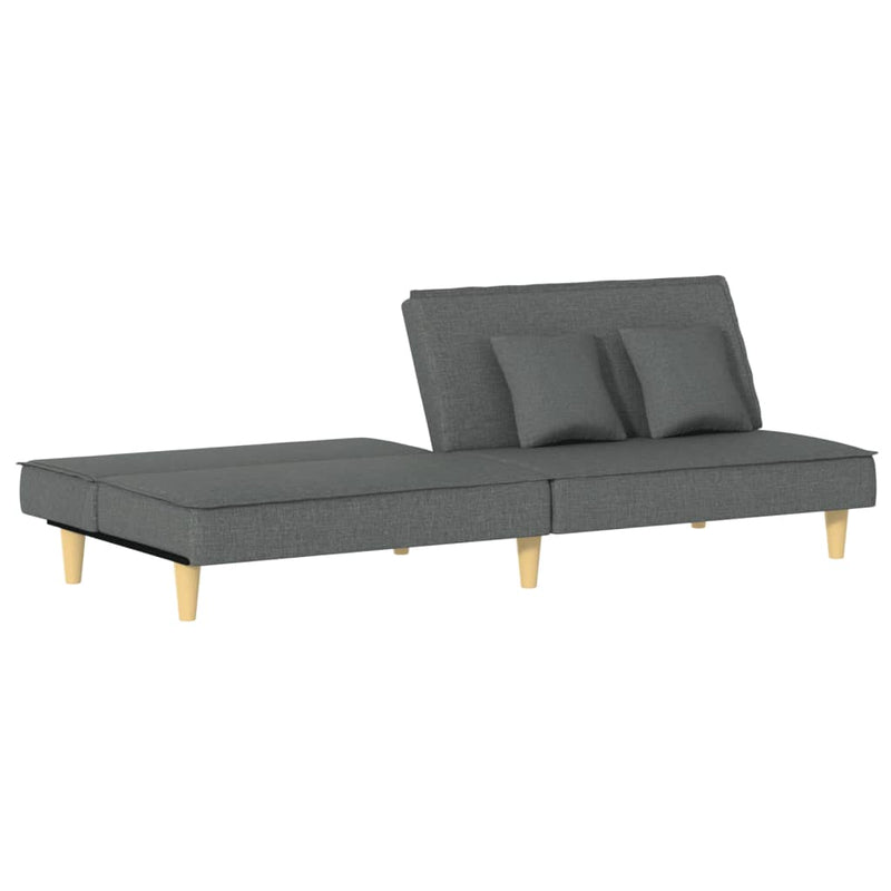 Sofa Bed Dark Grey Fabric Payday Deals