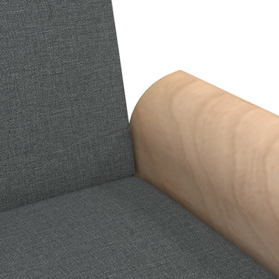 Sofa Bed with Armrests Dark Grey Fabric Payday Deals