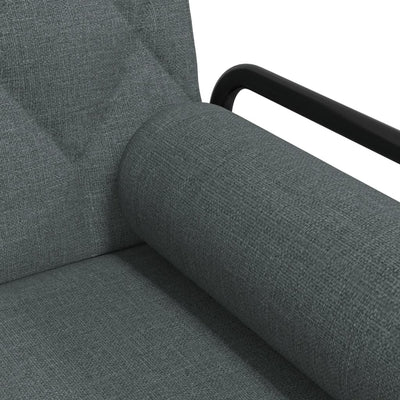 Sofa Bed with Armrests Dark Grey Fabric Payday Deals
