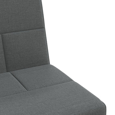 Sofa Bed with Cup Holders Dark Grey Fabric Payday Deals