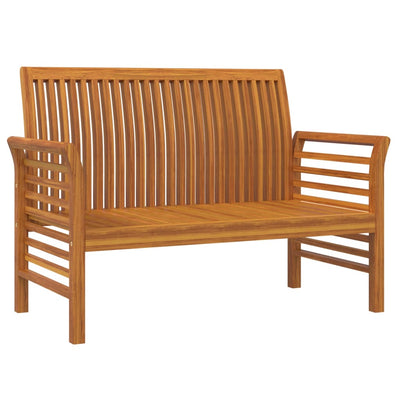 Sofa Bench with Dark Grey Cushions Solid Wood Acacia Payday Deals