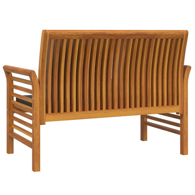 Sofa Bench with Dark Grey Cushions Solid Wood Acacia Payday Deals