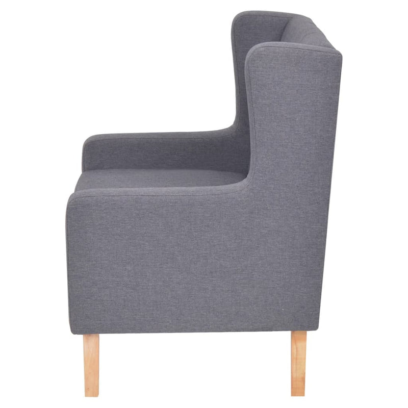 Sofa Set 2 Pieces Fabric Grey Payday Deals
