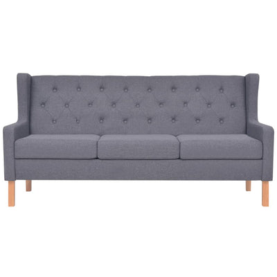 Sofa Set 3 Pieces Fabric Grey Payday Deals