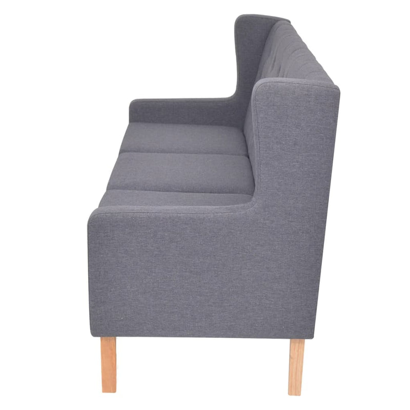 Sofa Set 3 Pieces Fabric Grey Payday Deals