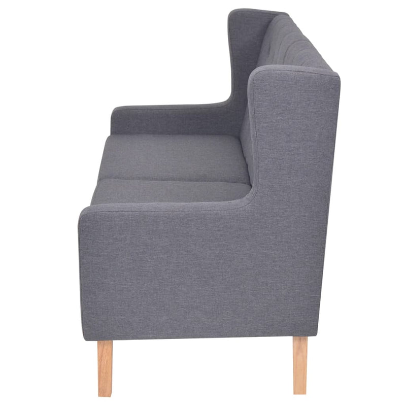 Sofa Set 3 Pieces Fabric Grey Payday Deals