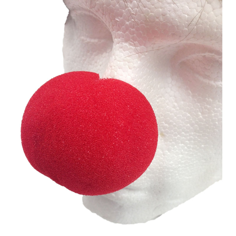 Soft CLOWN NOSE Costume Dress Up Halloween Spongy Sponge Circus Fancy Fun Silly - Red Payday Deals