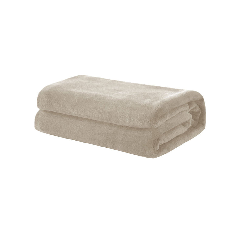 Soft Coral Fleece Throw Rug/Blanket Sand Payday Deals