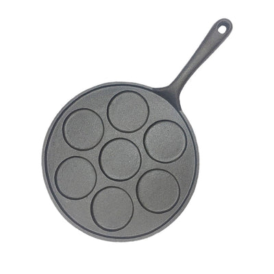 SOGA 23cm Cast Iron Takoyaki Fry Pan Octopus Balls Maker 7 Hole Cavities Grill Mold