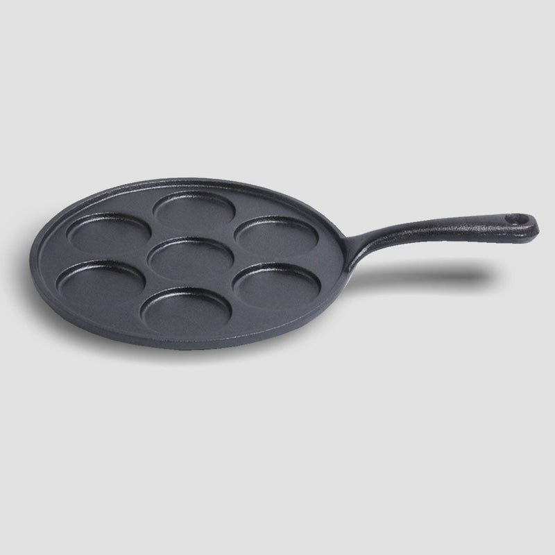 SOGA 2X 23cm Cast Iron Takoyaki Fry Pan Octopus Balls Maker 7 Hole Cavities Grill Mold Payday Deals