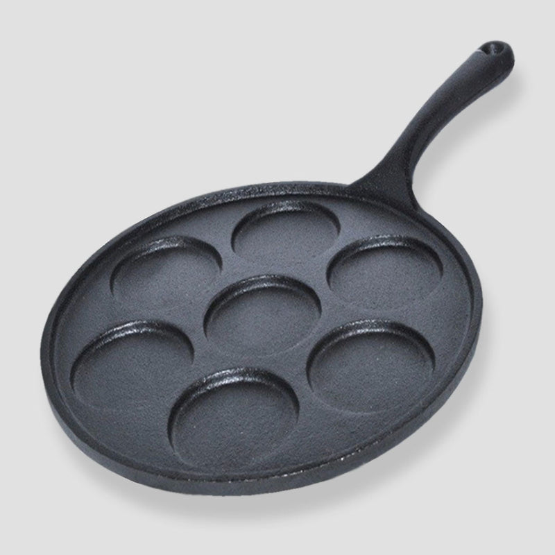 SOGA 2X 23cm Cast Iron Takoyaki Fry Pan Octopus Balls Maker 7 Hole Cavities Grill Mold Payday Deals