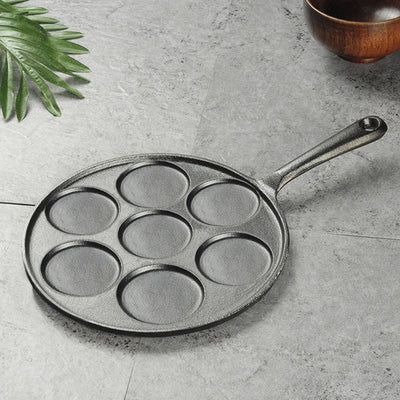 SOGA 2X 23cm Cast Iron Takoyaki Fry Pan Octopus Balls Maker 7 Hole Cavities Grill Mold Payday Deals