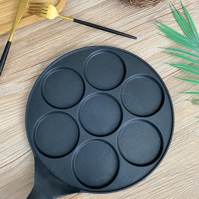 SOGA 2X 23cm Cast Iron Takoyaki Fry Pan Octopus Balls Maker 7 Hole Cavities Grill Mold Payday Deals