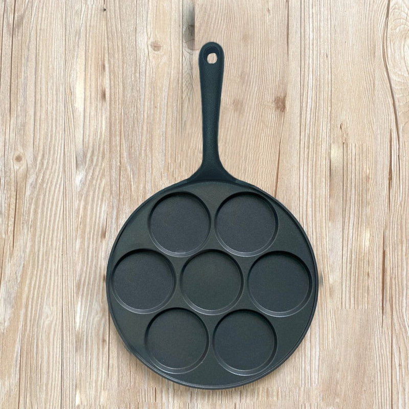 SOGA 2X 23cm Cast Iron Takoyaki Fry Pan Octopus Balls Maker 7 Hole Cavities Grill Mold Payday Deals