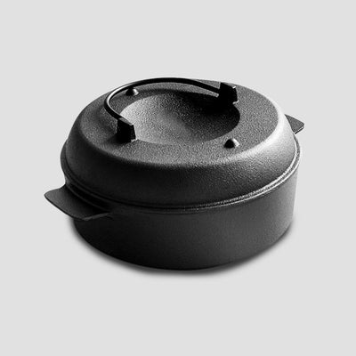 SOGA 2X 28cm Cast Iron Dutch Oven Pre-Seasoned Camping Stew Pot with Lid Payday Deals