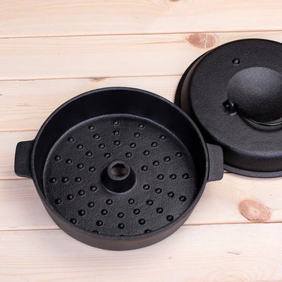 SOGA 2X 28cm Cast Iron Dutch Oven Pre-Seasoned Camping Stew Pot with Lid Payday Deals