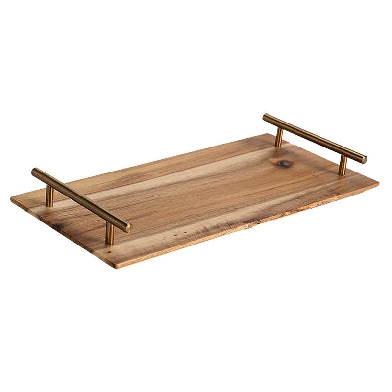 SOGA 30cm Brown Rectangle Wooden Acacia Food Serving Tray Charcuterie Board Centerpiece  Home Decor Payday Deals