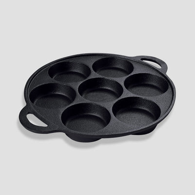 SOGA 31.5cm Cast Iron Takoyaki Fry Pan Octopus Balls Maker 7 Hole Cavities Grill Mold Payday Deals