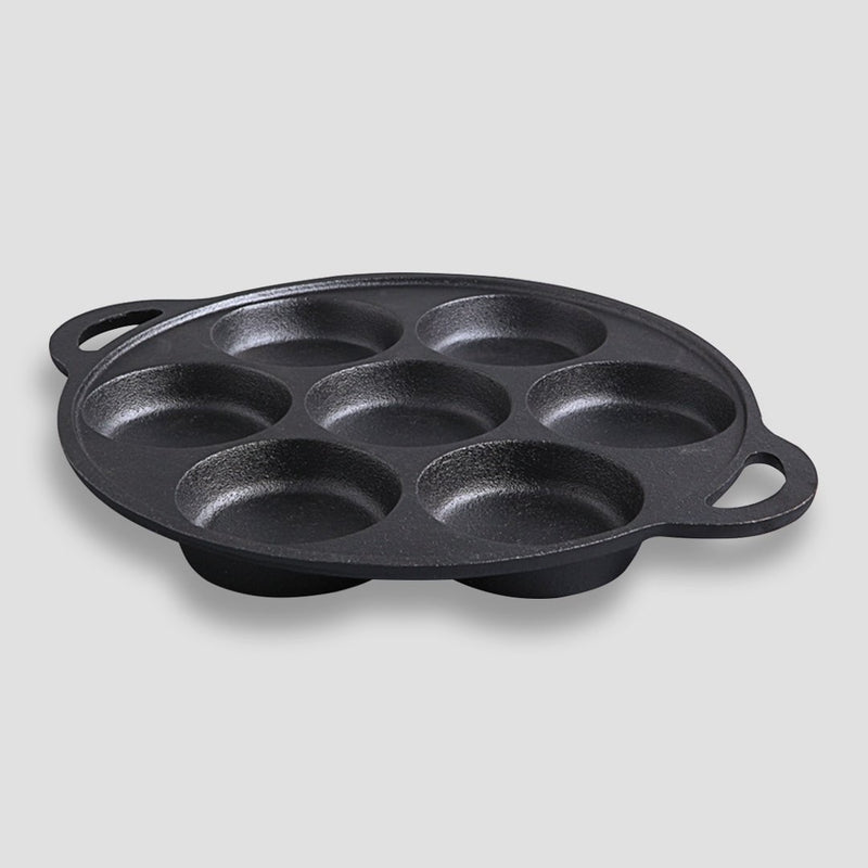 SOGA 31.5cm Cast Iron Takoyaki Fry Pan Octopus Balls Maker 7 Hole Cavities Grill Mold Payday Deals