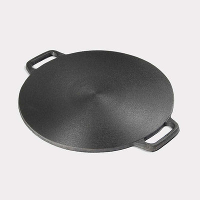 SOGA 37cm Cast Iron Induction Crepes Pan Baking Cookie Pancake Pizza Bakeware Payday Deals