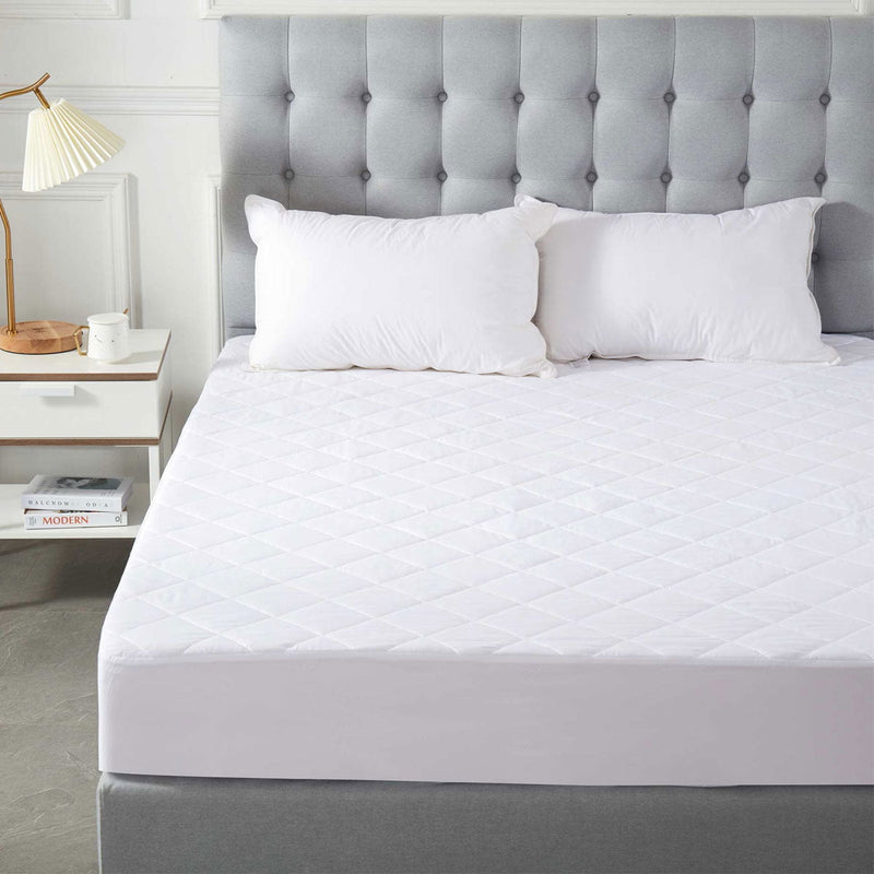 Soho Collection Quilted Microfibre Fitted Mattress Protector 38cm Wall Double Payday Deals