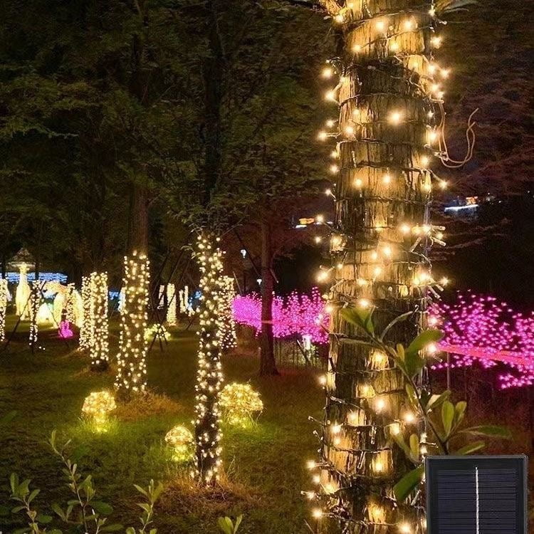 Solar Fairy String Lights 200 LED Outdoor Garden Christmas Party Décor Blue Payday Deals