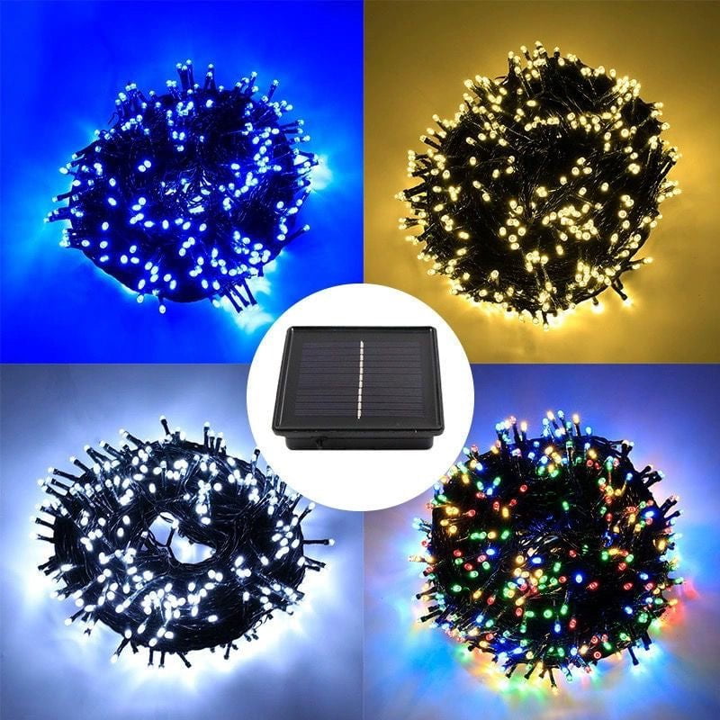 Solar Fairy String Lights 200 LED Outdoor Garden Christmas Party Décor Blue Payday Deals