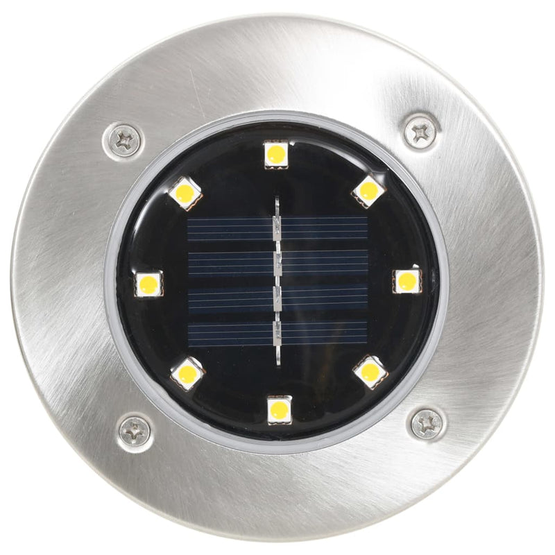 Solar Ground Lights 8 pcs LED Lights RGB Colour Payday Deals