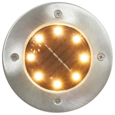 Solar Ground Lights 8 pcs LED Lights RGB Colour Payday Deals