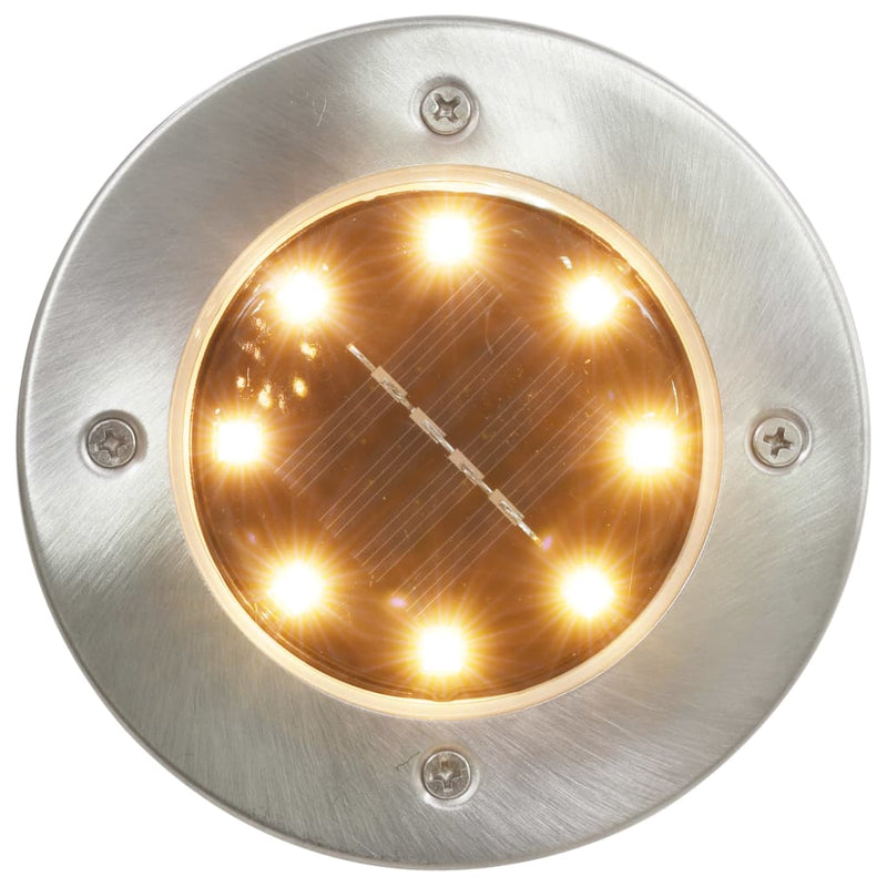 Solar Ground Lights 8 pcs LED Lights RGB Colour Payday Deals