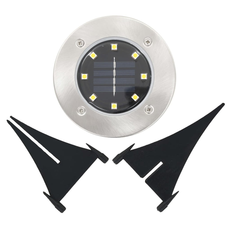 Solar Ground Lights 8 pcs LED Lights RGB Colour Payday Deals
