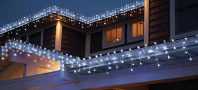 Solar white curtain lights Payday Deals