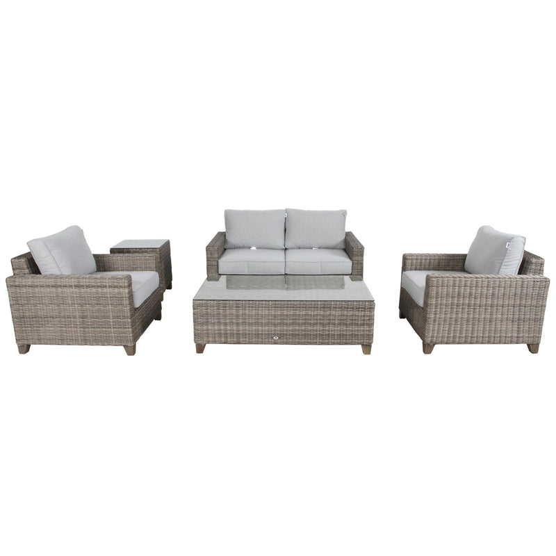Sophy 2+1+1 Seater Wicker Rattan Outdoor Sofa Set Coffee Side Table Chair Lounge Payday Deals