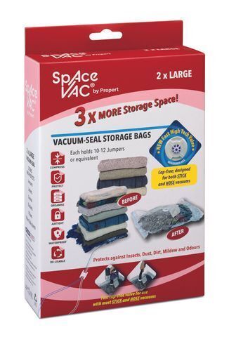 Space Vac Vacuum Storage Bag Seal Compressing Organizer Clothes - Large Payday Deals