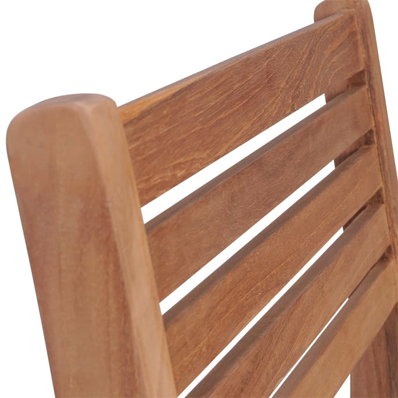 Stackable Garden Chairs with Cushions 8 pcs Solid Teak Wood Payday Deals