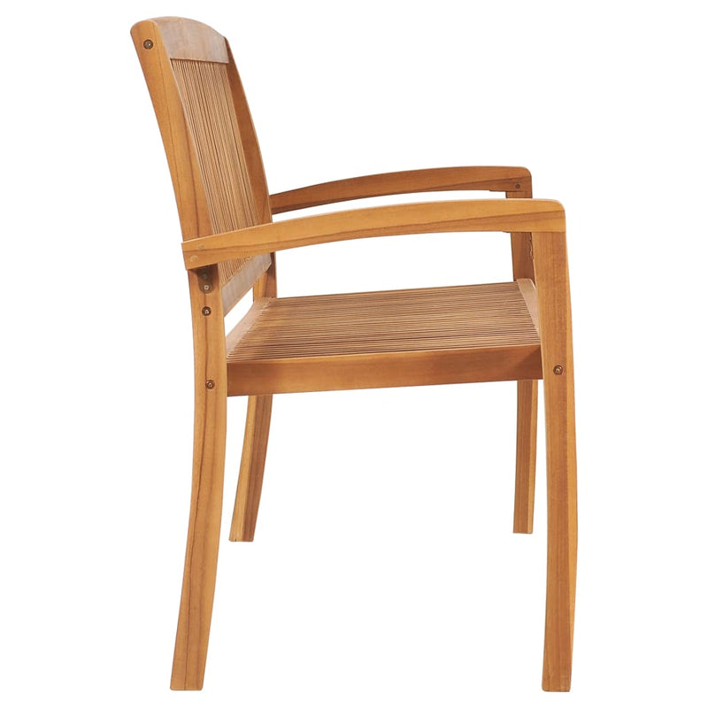 Stacking Garden Bench with Cushion 159 cm Solid Teak Wood Payday Deals