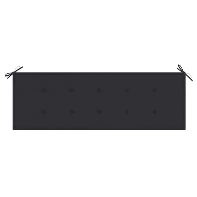 Stacking Garden Bench with Cushion 159 cm Solid Teak Wood Payday Deals