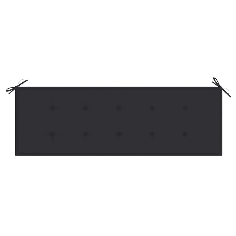 Stacking Garden Bench with Cushion 159 cm Solid Teak Wood Payday Deals