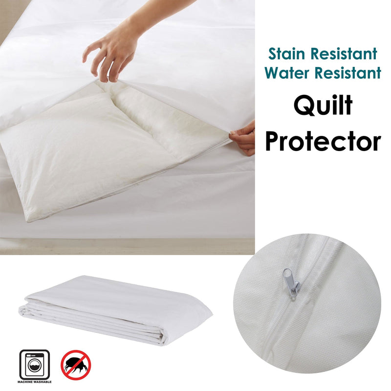 Stain/ Water Resistant Quilt Protector King Payday Deals