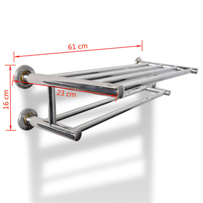 Stainless Steel Towel Rack 6 Tubes Payday Deals