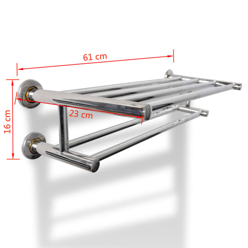 Stainless Steel Towel Rack 6 Tubes Payday Deals