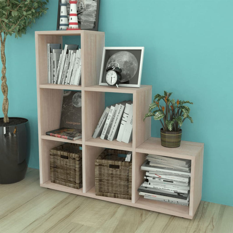 Staircase Bookcase/Display Shelf 107 cm Oak Payday Deals