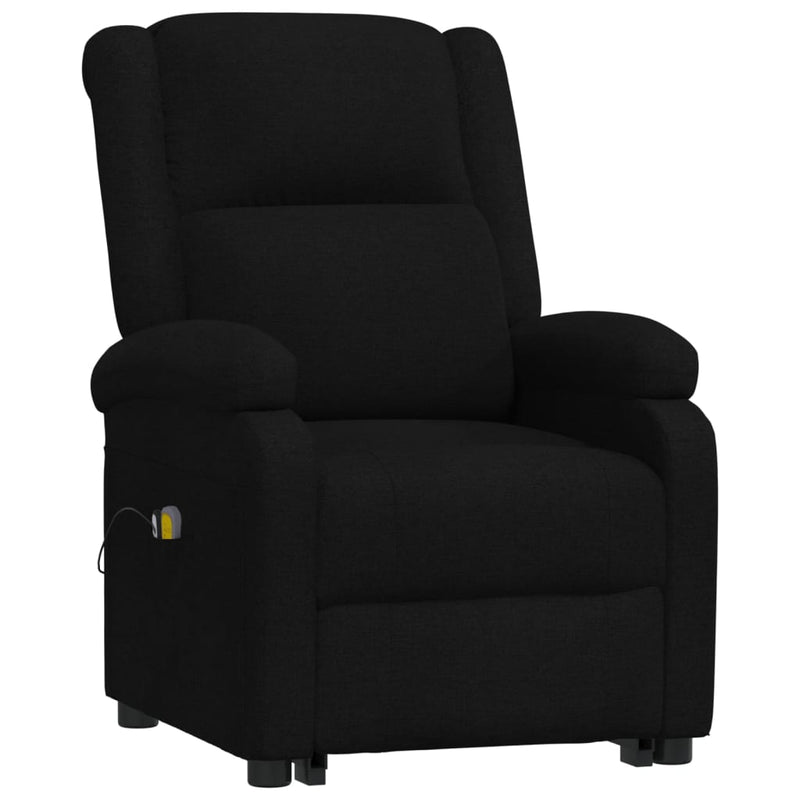 Stand up Massage Chair Black Fabric Payday Deals