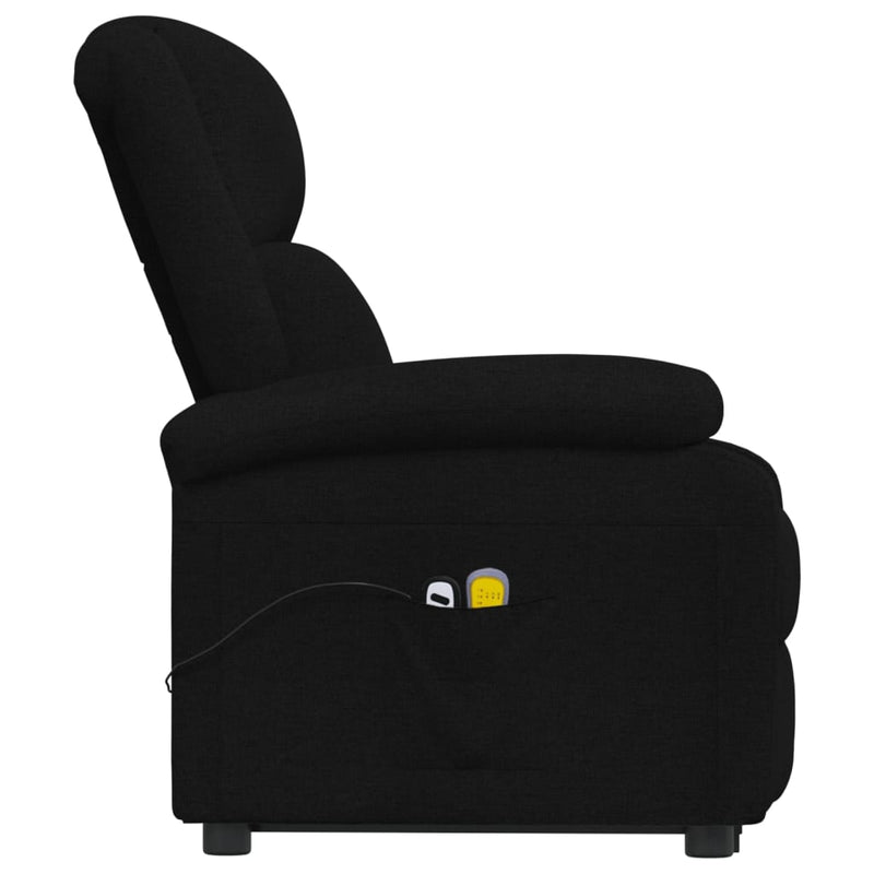 Stand up Massage Chair Black Fabric Payday Deals