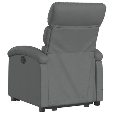 Stand up Massage Recliner Chair Dark Grey Fabric Payday Deals
