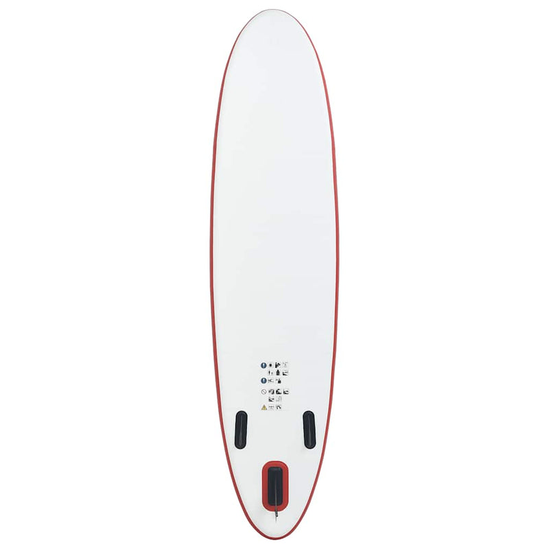 Stand Up Paddle Board Set SUP Surfboard Inflatable Red and White Payday Deals