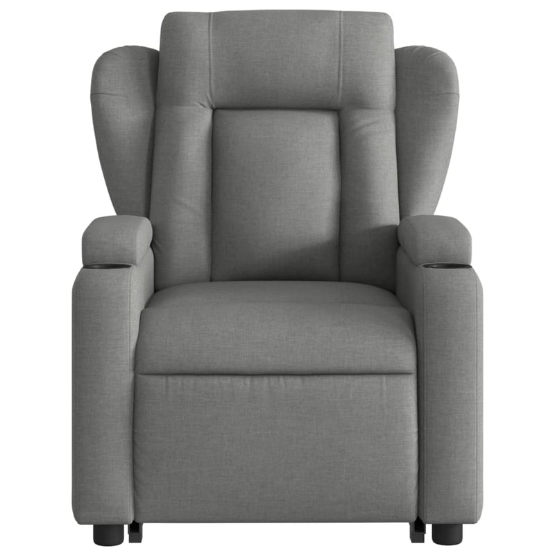 Stand up Recliner Chair Dark Grey Fabric Payday Deals